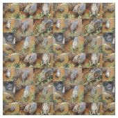 Wombat-FotoCollage, Stoff (Muster)