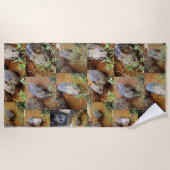 Wombat-FotoCollage, Strandtuch (Vorderseite)