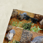 Wombat-FotoCollage, Strandtuch (Beispiel)