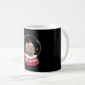 Wombat Frohe Weihnachtsschneeball Kaffeetasse (VorderseiteRechts)