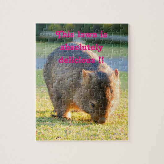 Wombat Funny Niedlich Australian Nature Fotografy Puzzle (Vertikal)