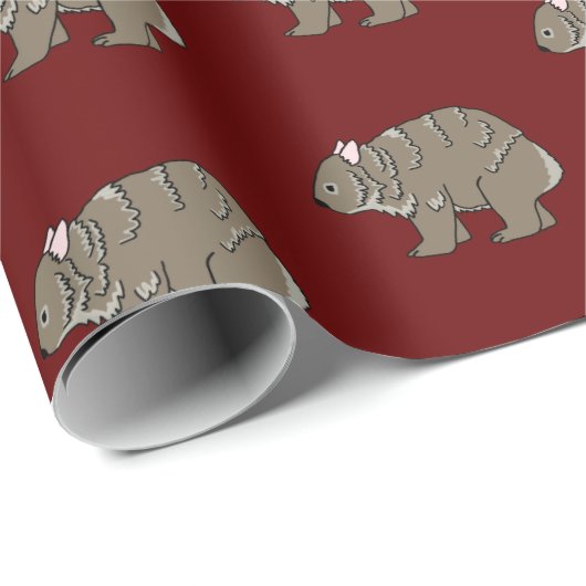 Wombat Geschenkpapier (Rolleneckpunkt)