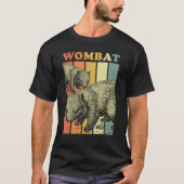 Wombat Gestreift T-Shirt (Vorderseite)