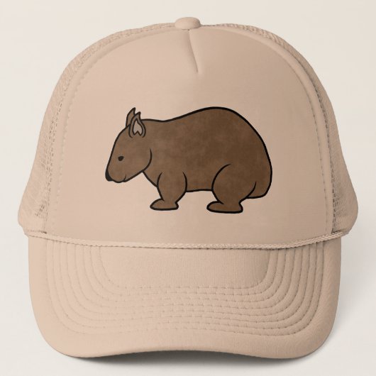 Wombat Grafik Truckerkappe (Vorderseite)