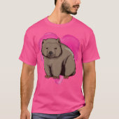 Wombat Heart Australia Liebe Lover Wombats T-Shirt (Vorderseite)