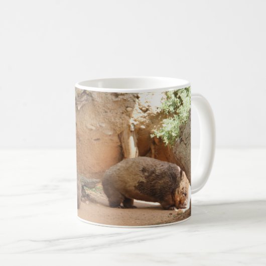Wombat Himmel Kaffeetasse (VorderseiteRechts)