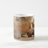 Wombat Himmel Kaffeetasse (Mittel)