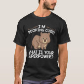 Wombat I Wombats I Tiere die Kacken Portraits T-Shirt (Vorderseite)