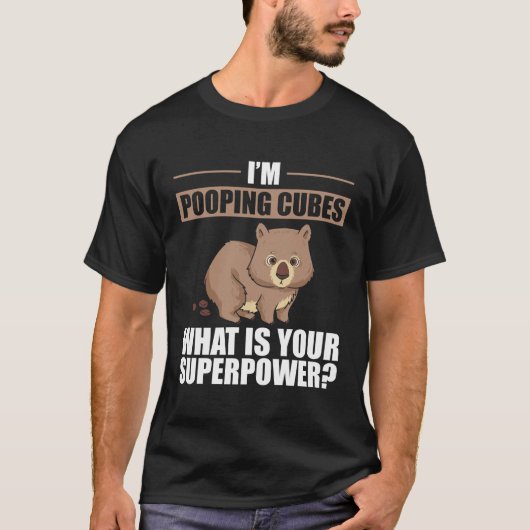 Wombat I Wombats I Tiere die Kacken Portraits T-Shirt (Vorderseite)