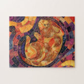Wombat im aborigines Dot Art Style Puzzle (Horizontal)