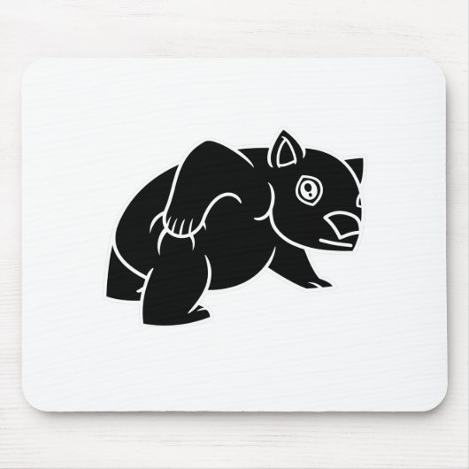Wombat ist Niedlich Mousepad (Vorne)