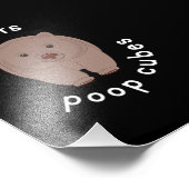 Wombat Kackte Cube Australia Fotodruck (Ecke)