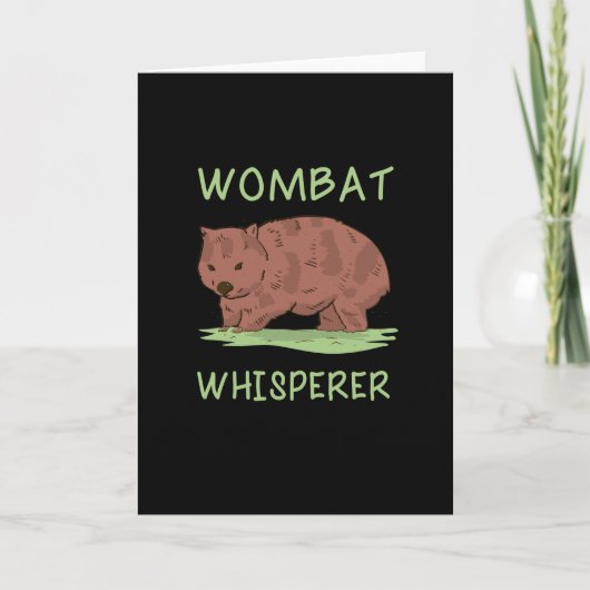 Wombat Karte (Vorderseite)