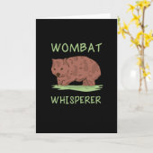 Wombat Karte (Gelbe Blume)