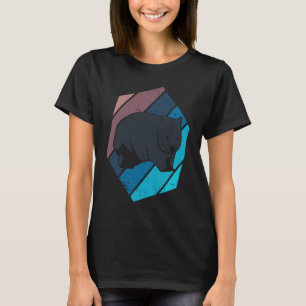 Wombat Künstlerisch Style Rodent Animal Wildlife N T-Shirt
