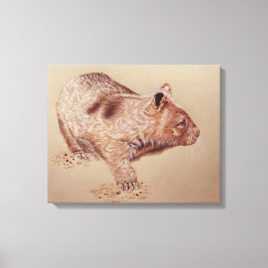 Wombat Leinwanddruck (Vorderseite)