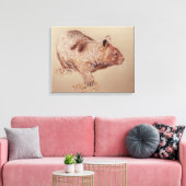 Wombat Leinwanddruck (Insitu (Wohnzimmer))