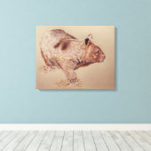 Wombat Leinwanddruck (Insitu (Holzboden))