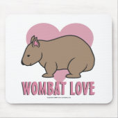 Wombat Liebe II Mousepad (Vorne)