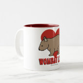 Wombat Liebe Zweifarbige Tasse (Vorderseite Links)