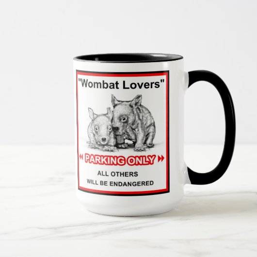 Wombat Liebhaber-Tasse Tasse (Rechts)