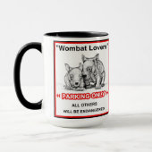 Wombat Liebhaber-Tasse Tasse (Links)