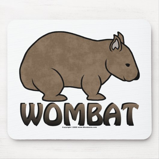 Wombat Logo II Mousepad (Vorne)