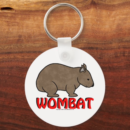 Wombat Logo Schlüsselanhänger (Vorderseite)