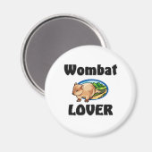 Wombat Lover Magnet (Vorderseite/Rückseite)