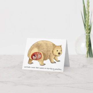 Wombat Muttertagskarte Karte