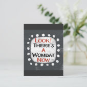 Wombat Now Postcard Postkarte (Stehend Vorderseite)