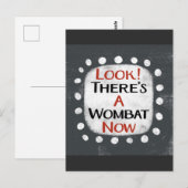 Wombat Now Postcard Postkarte (Vorne/Hinten)