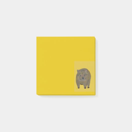 Wombat Post-it Klebezettel (Vorderseite)