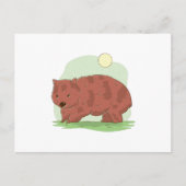Wombat Postkarte (Vorderseite)
