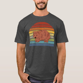 Wombat Retro Vintag T-Shirt