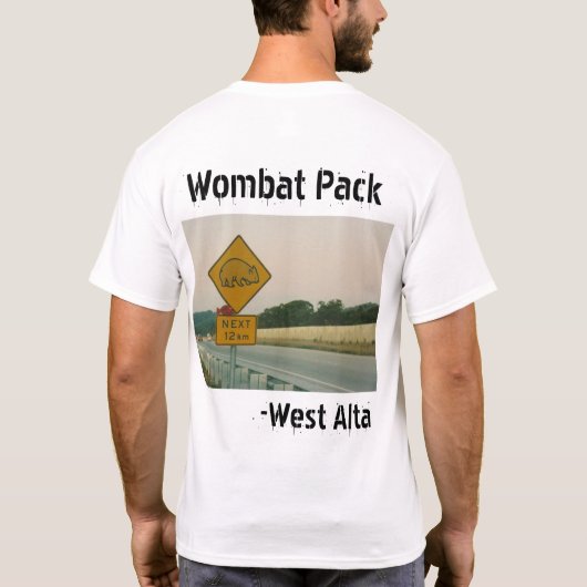 Wombat Satz T-Shirt (Rückseite)