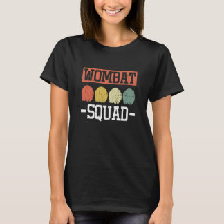 Wombat Squad Rodent Animals Wildlife Nature T-Shirt