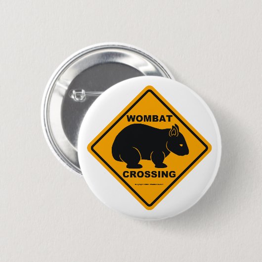 Wombat Überfahrt-Zeichen Button (Vorne & Hinten)