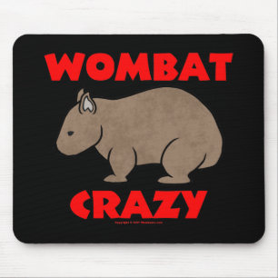 Wombat verrückt mousepad