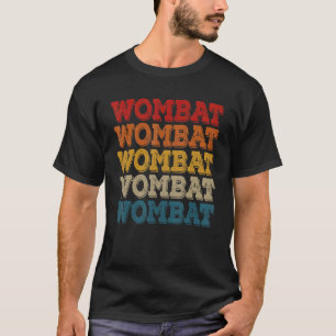 Wombat Vintage Retro Wombat Sprüche Design T-Shirt