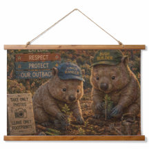 Wombat-Wanderer erkunden und schützen unser Outbac