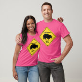 Wombat Warning Sign Funny T-Shirt (Unisex)