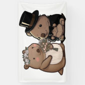 Wombat Wedding Banner (Vertikal)