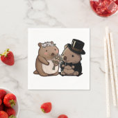 Wombat Wedding Serviette (Beispiel)