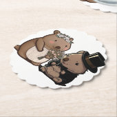 Wombat Wedding Untersetzer (angewinkelt)