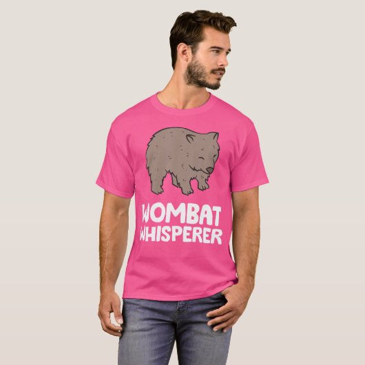 Wombat Whisperer Australia Animal Marsupial Niedli T-Shirt (Vorne ganz)