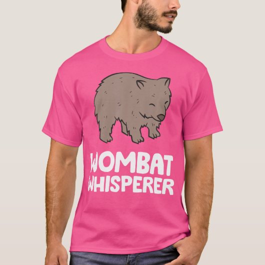 Wombat Whisperer Australia Animal Marsupial Niedli T-Shirt (Vorderseite)