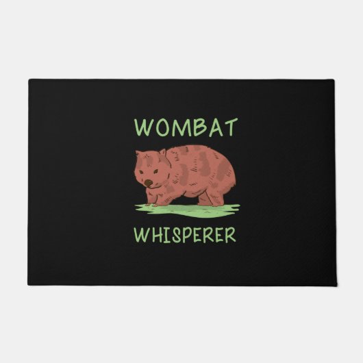Wombat Whisperer Fußmatte (Vorderseite)