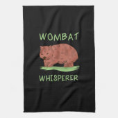 Wombat Whisperer Geschirrtuch (Vertikal)