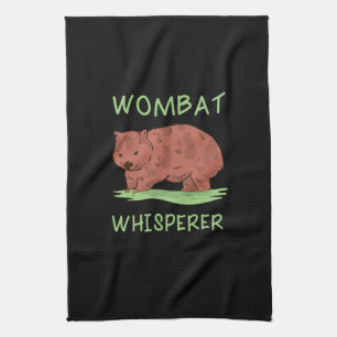 Wombat Whisperer Geschirrtuch